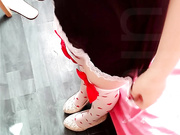 【全係列更新】粉粉 水銀鞋女仆裝愛心過膝襪做愛